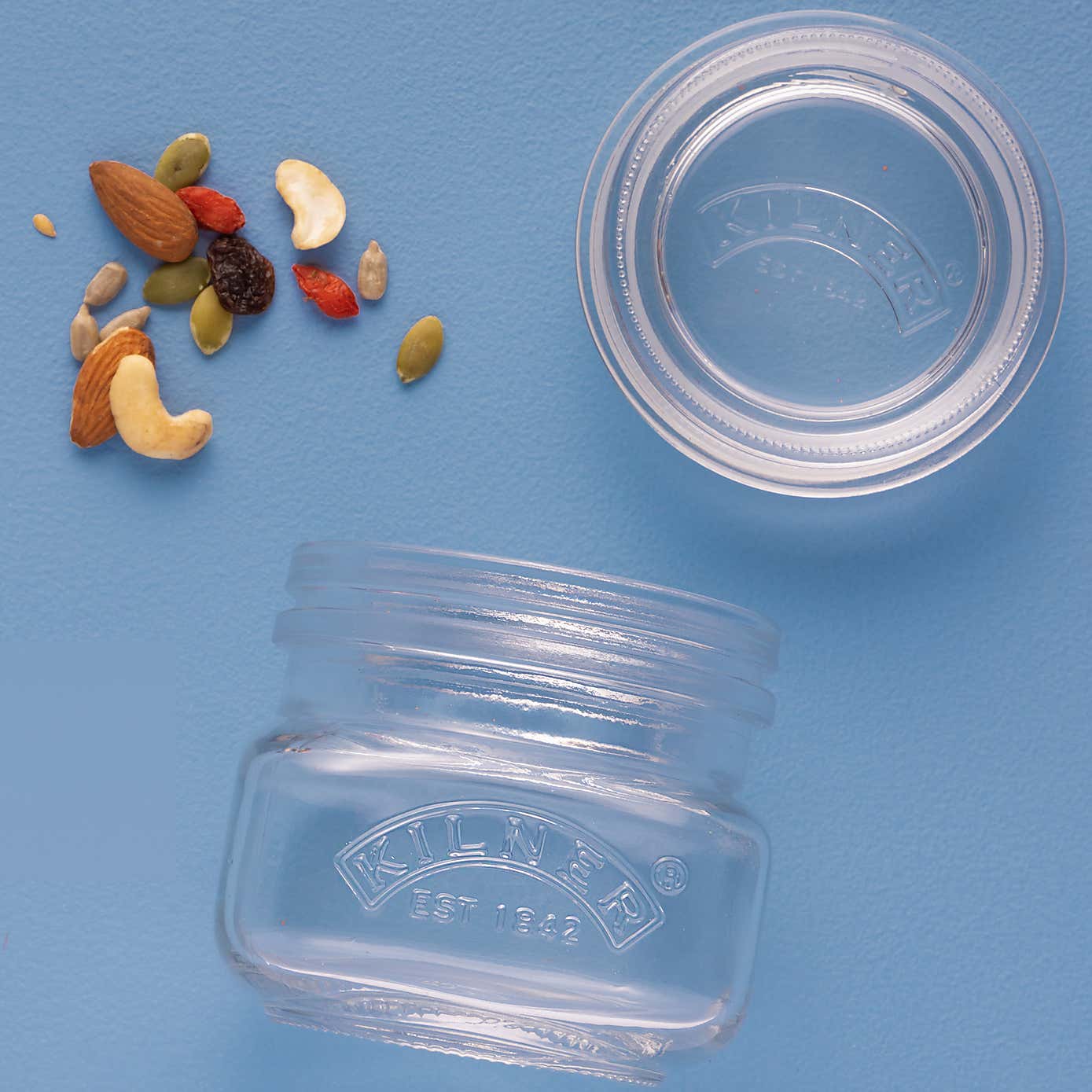 Kilner Set of 3 Universal Square Push Top Jars, 250ml