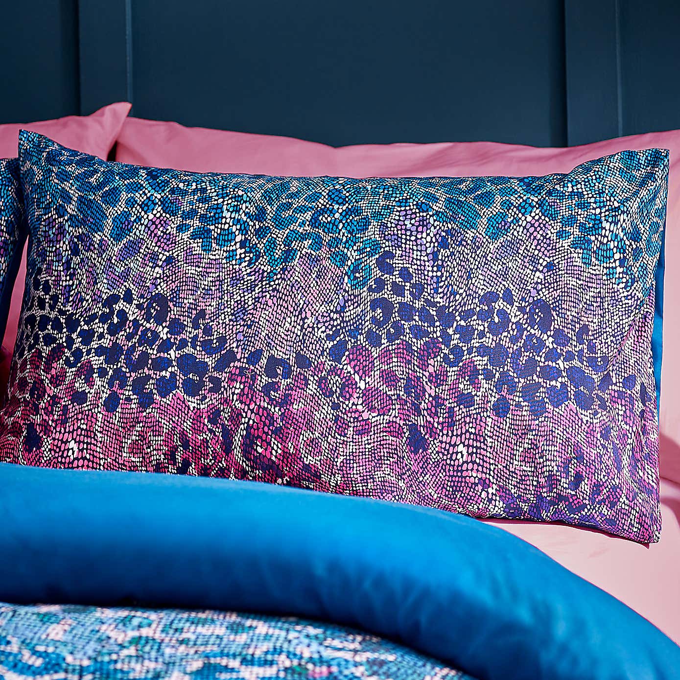 Catherine Lansfield Satin Animal Print Duvet Cover & Pillowcase Set