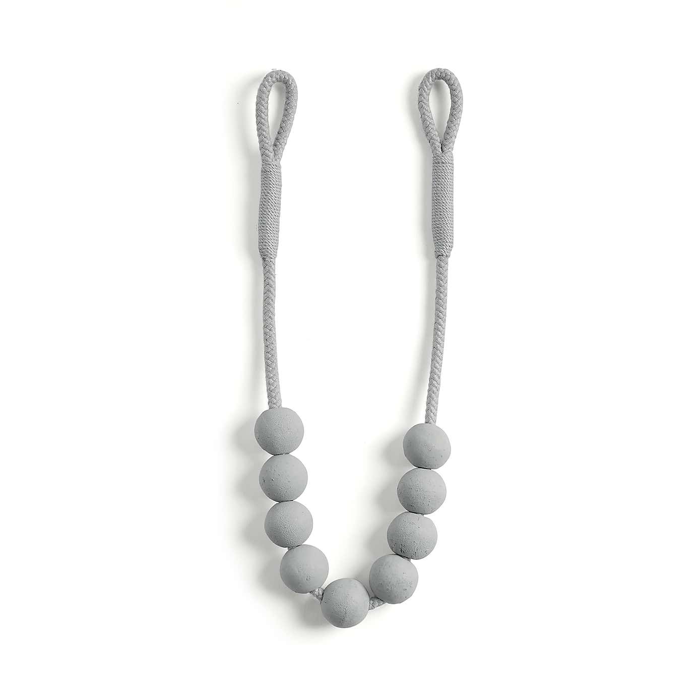 Half Wooden Beads Tieback