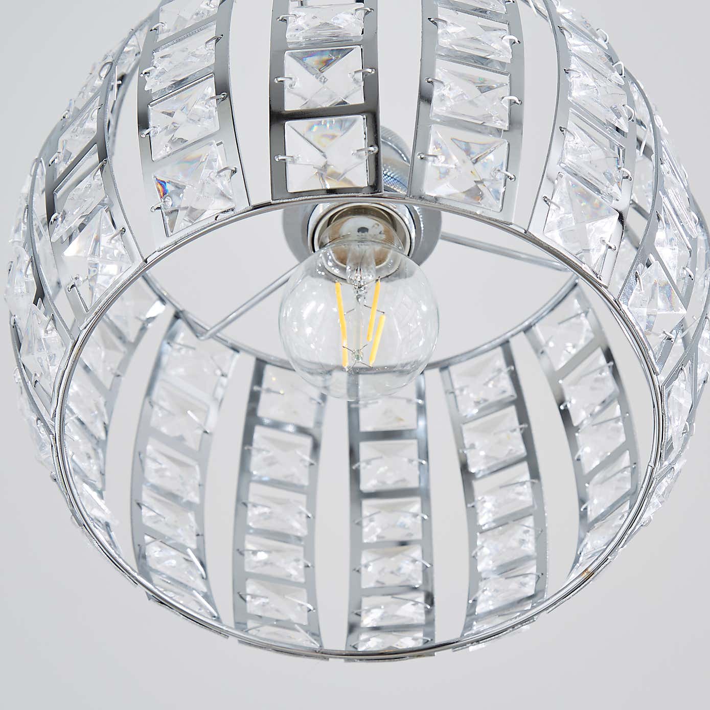 West End Chrome Easy Fit Pendant