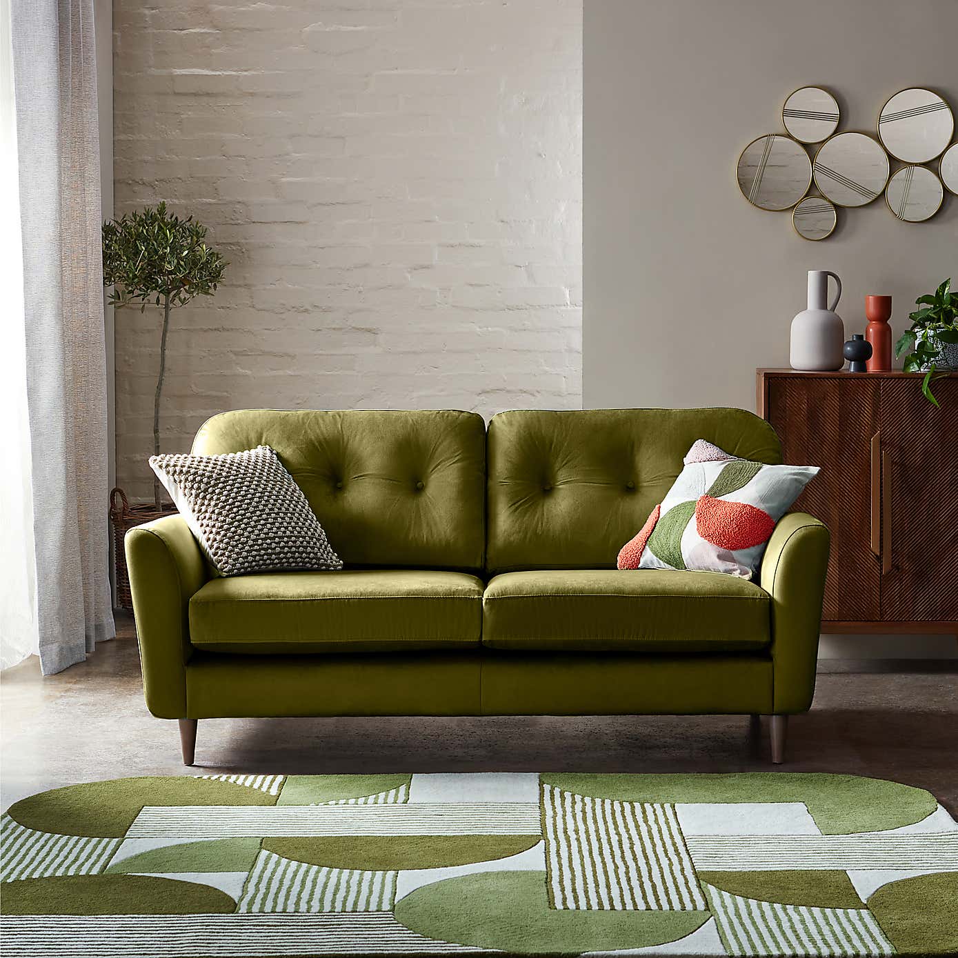 Sven Opulent Velvet 3 Seater Sofa