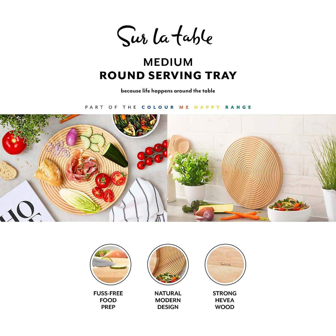Sur La Table Large Round Chopping Board
