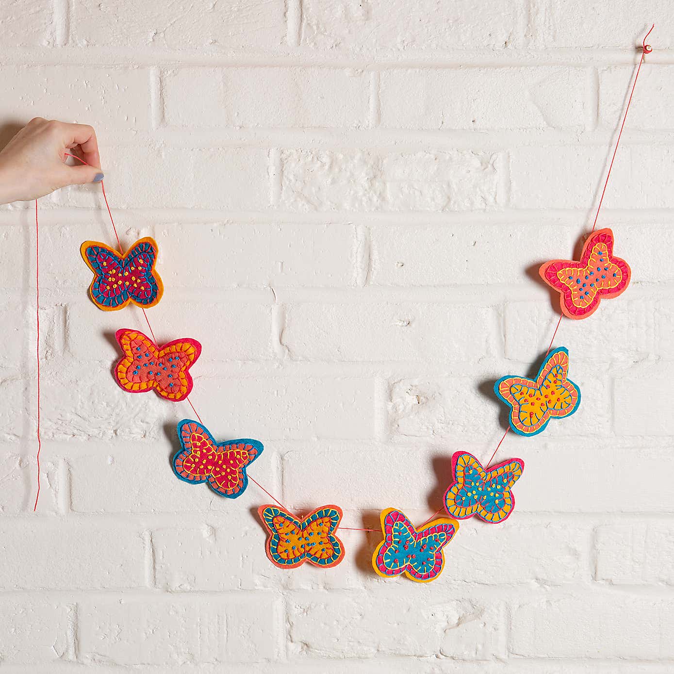 Wool Couture Butterfly Garland