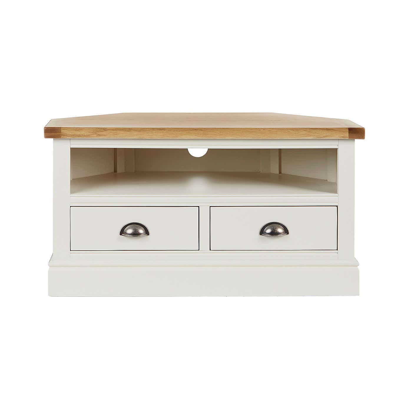 Compton Ivory Corner TV Stand