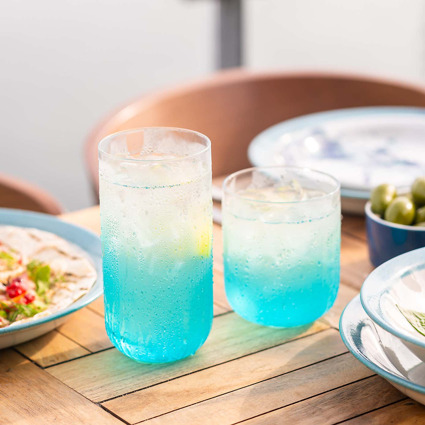 Rockfish Bubble Ombre Highball Glass