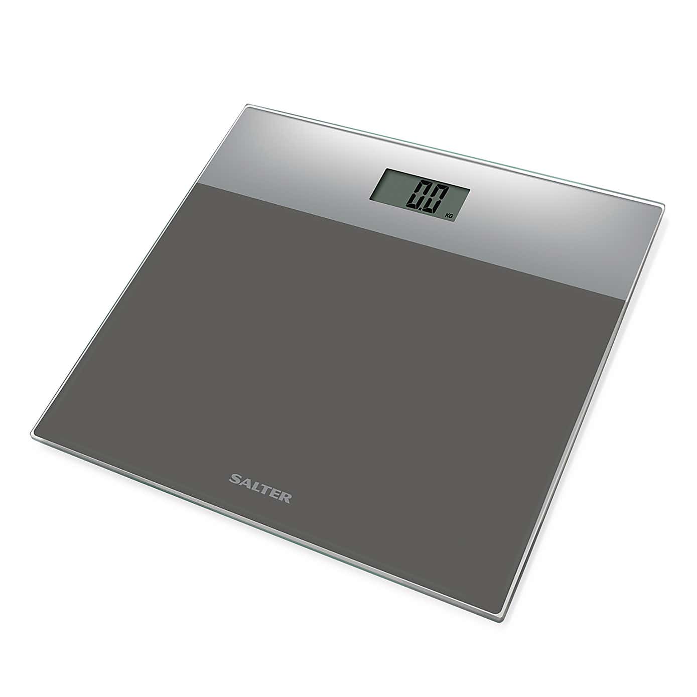 Salter Grey Glass Electronic Bathroom Scale