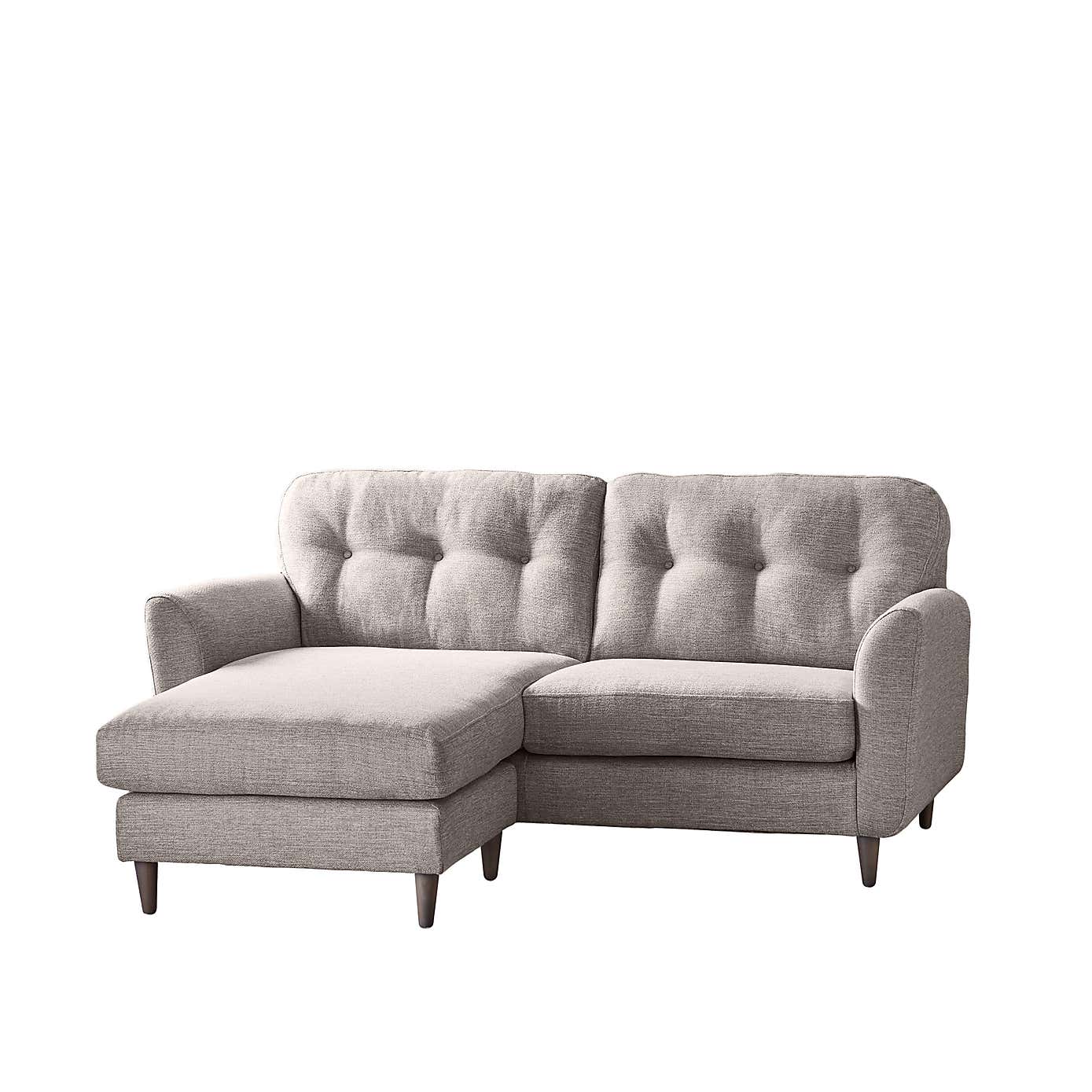 Sven Tonal Weave Corner Chaise Sofa