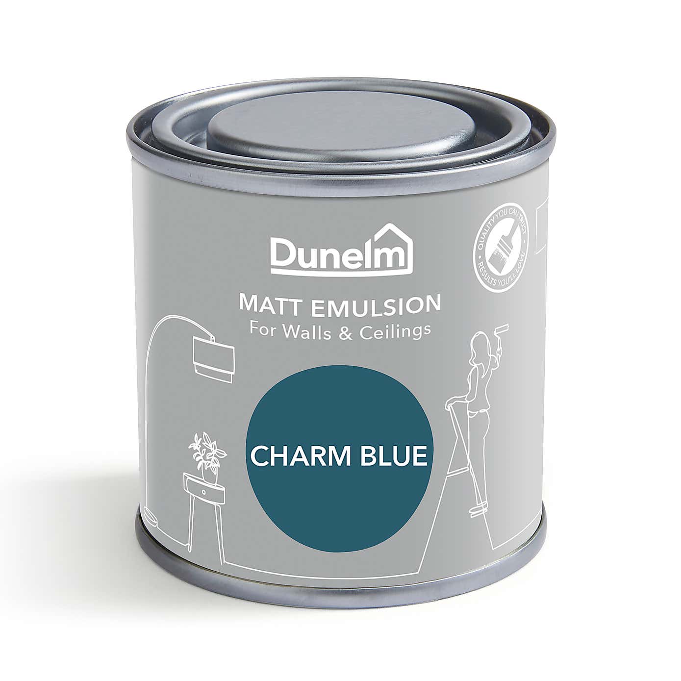 Dunelm Charm Blue Matt Emulsion Paint