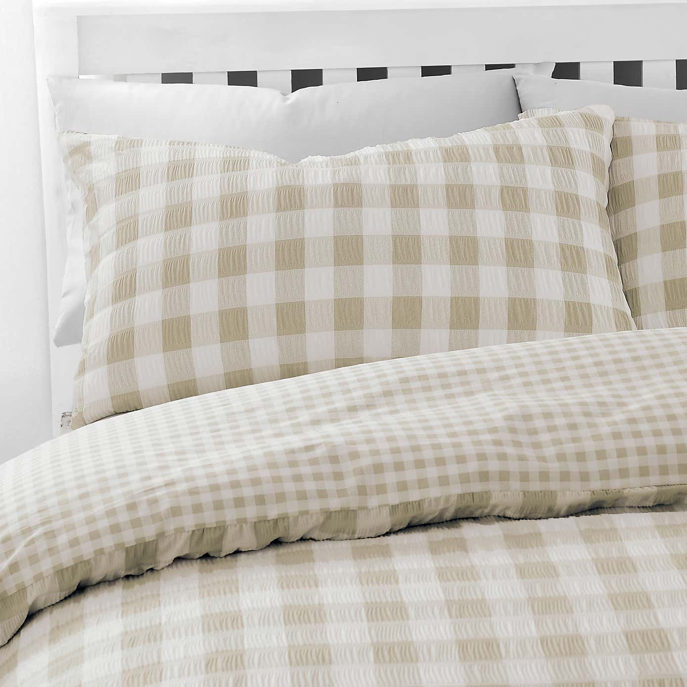 Catherine Lansfield Gingham Duvet Cover Set