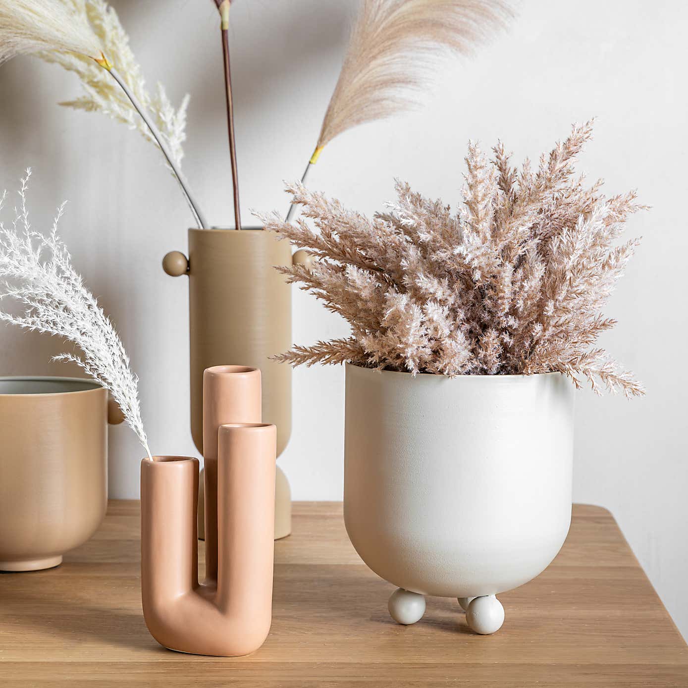 Buckley Set of 2 Planters Grey 21cm