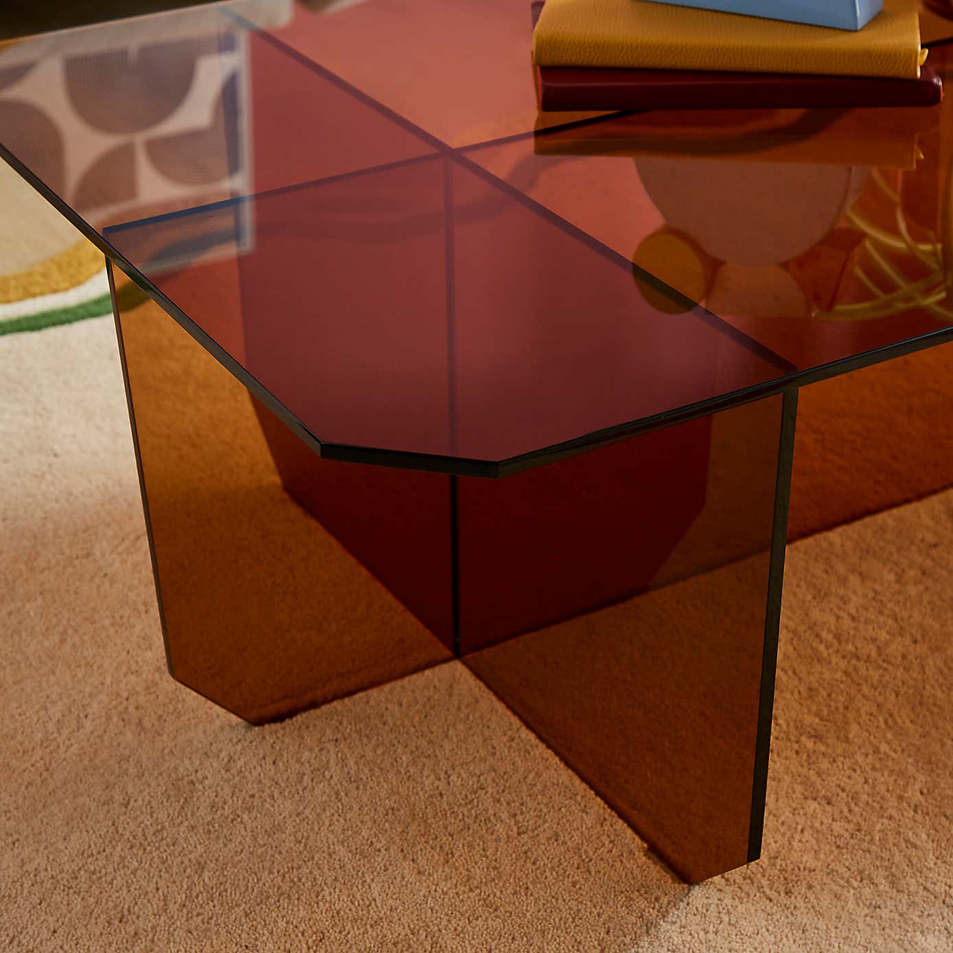 Elements Bowden Glass Coffee Table