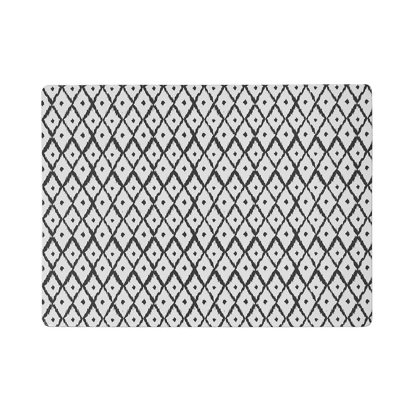 Set of 4 Ikat Cork Back Placemats