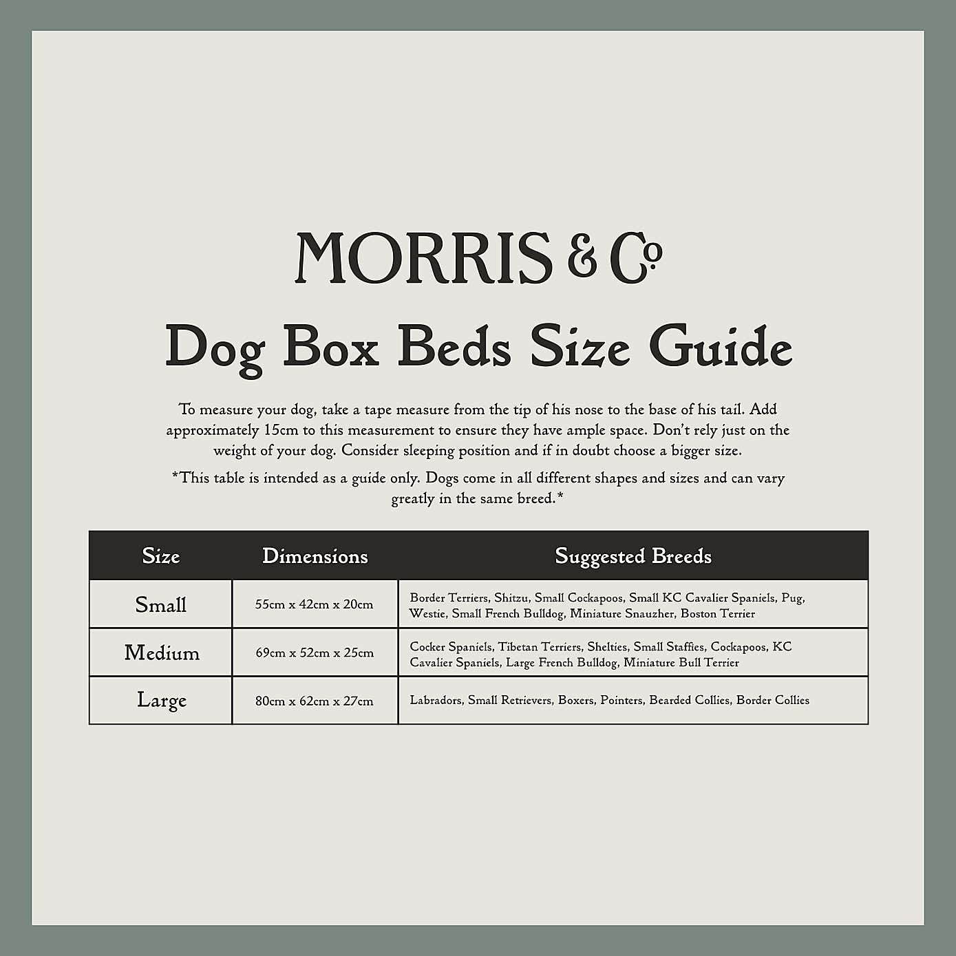 Morris & Co Willow Boughs Pet Box Bed