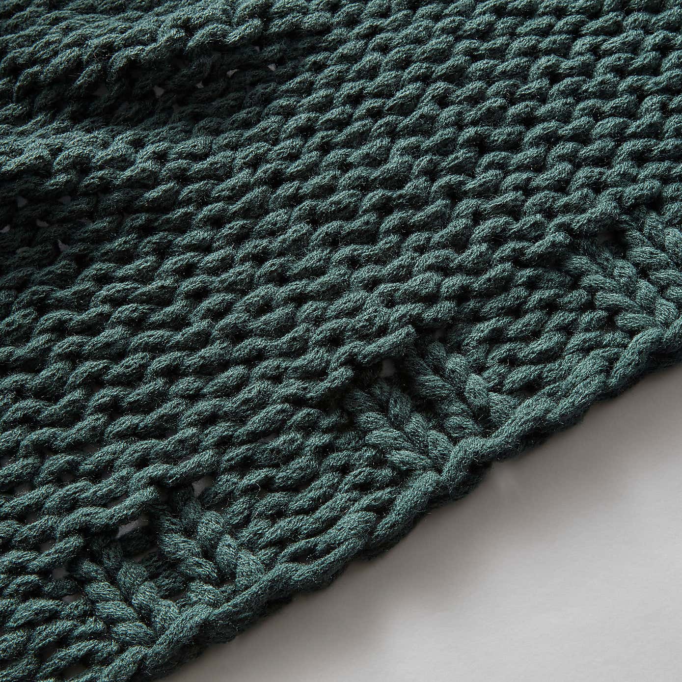 Chunky Knit Recycled Throw 130cm x 170cm