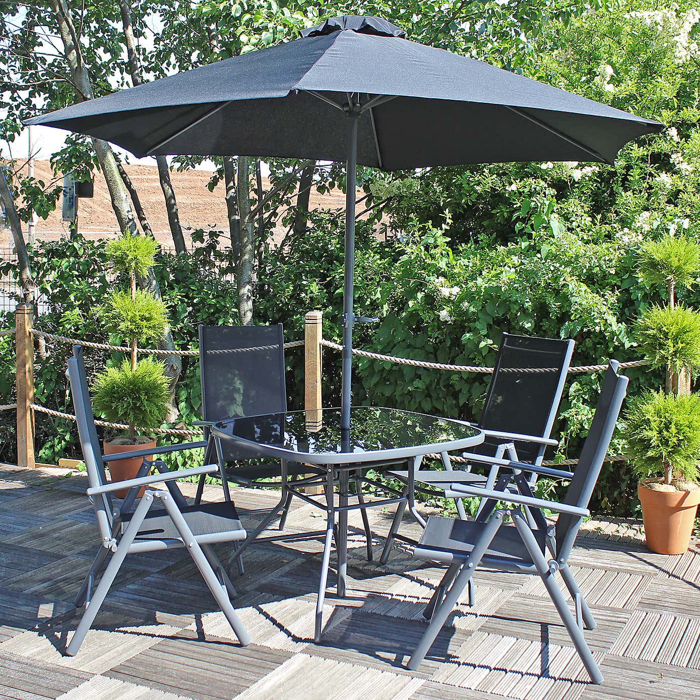 A.Mir Rio Outdoor 4 Seater Dining Set