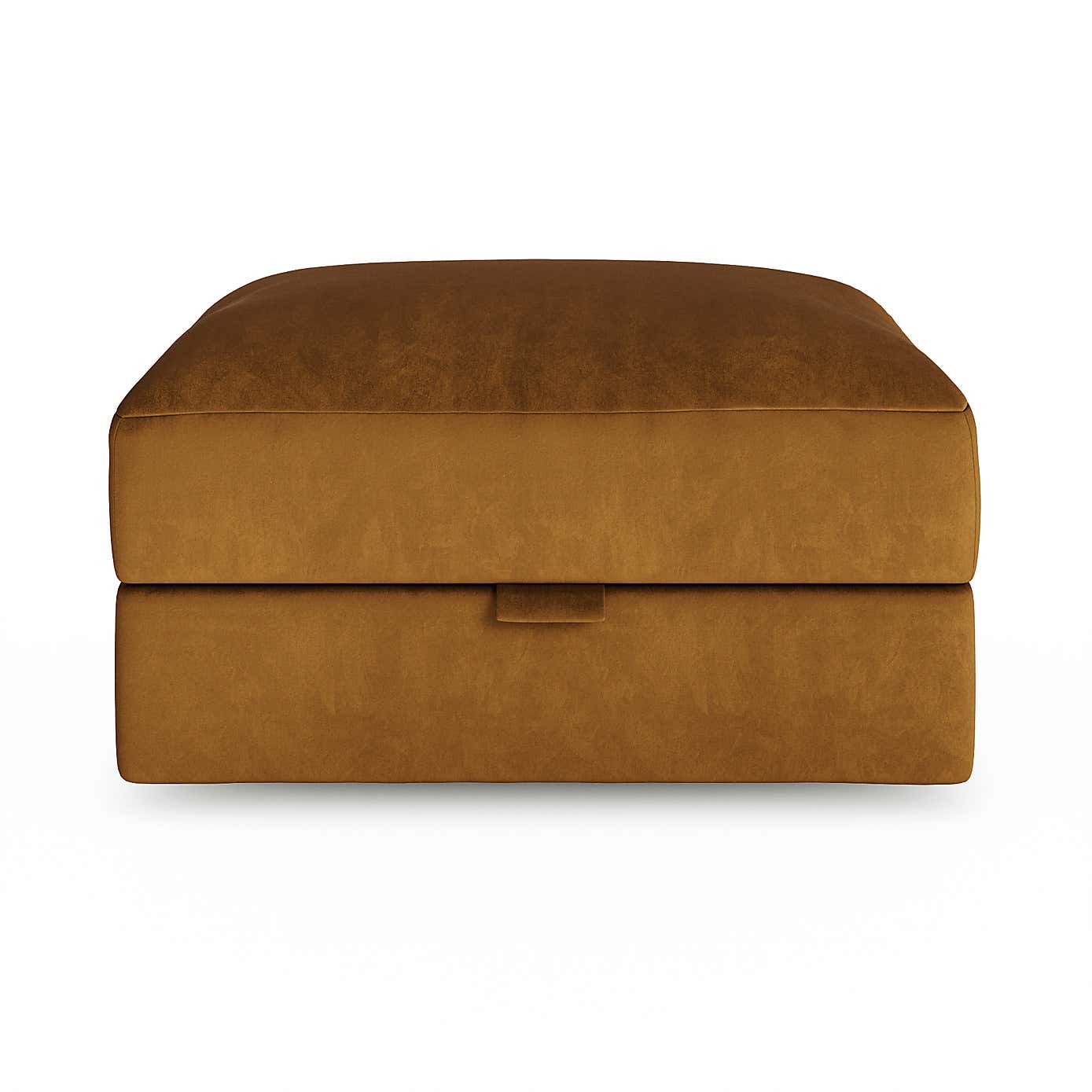 Hattie Matte Plush Velvet Storage Footstool