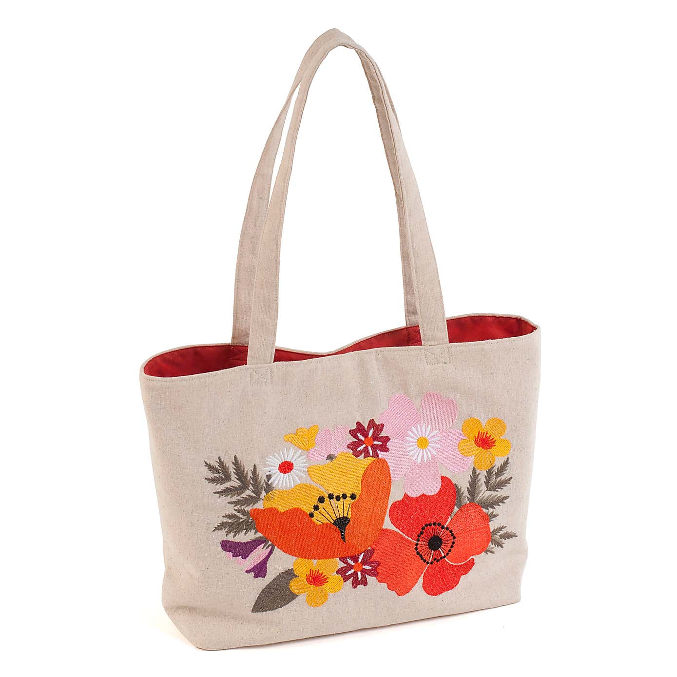 Hobby Gift Red Wildflowers Tote Bag
