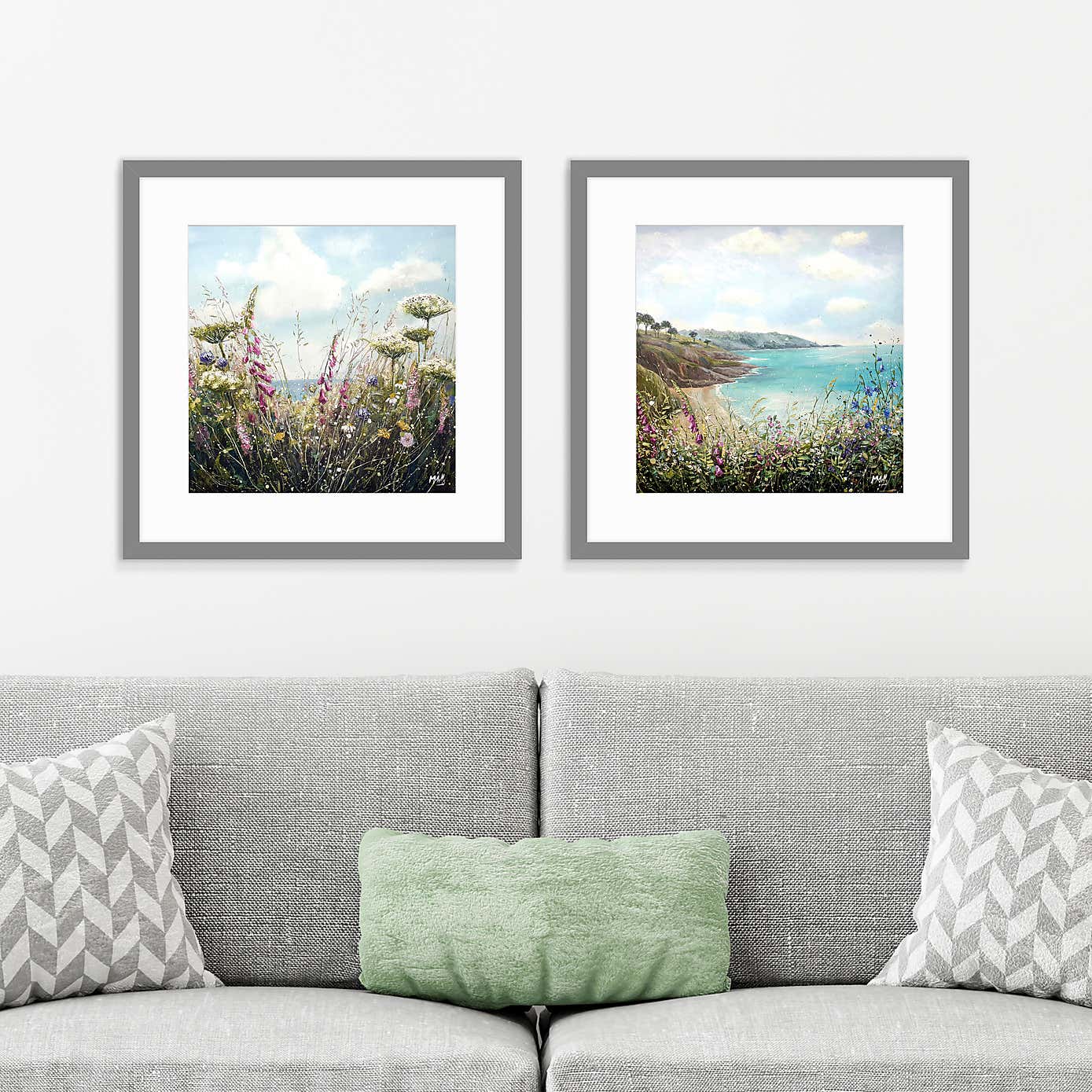 Set of 2 Coastal Walk Framed Prints