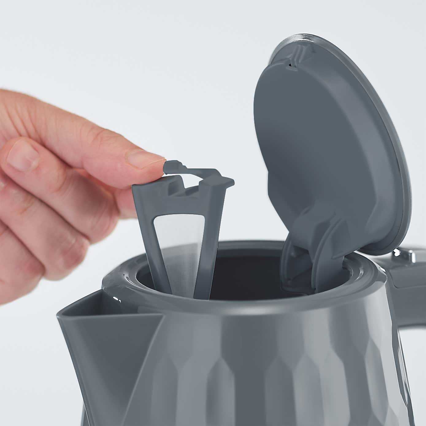 Russell Hobbs Honeycomb Grey Kettle