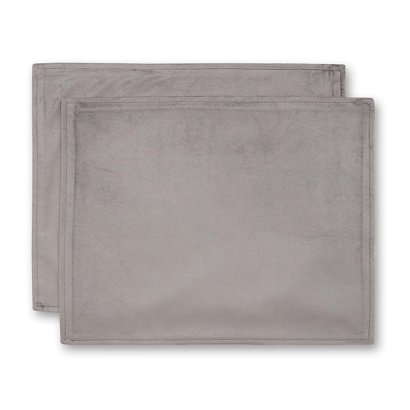 Set of 2 Recycled Velour Placemats