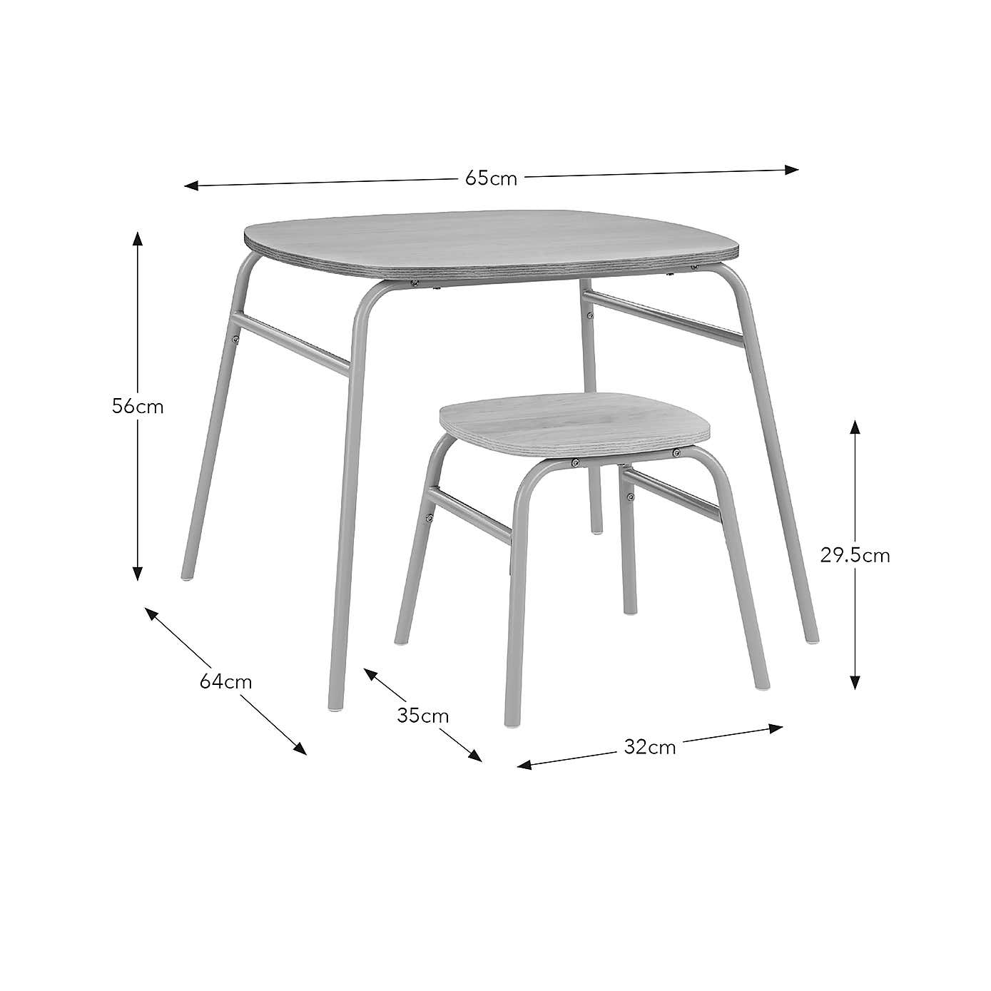Elements Kids Griffin Play Table and Stool Set