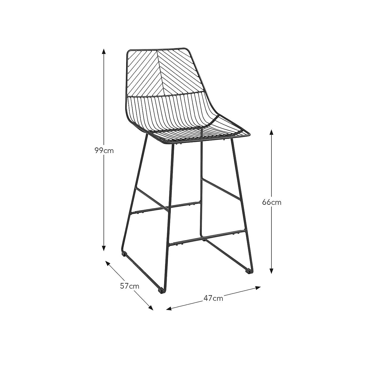 Siena Black Bar Chair