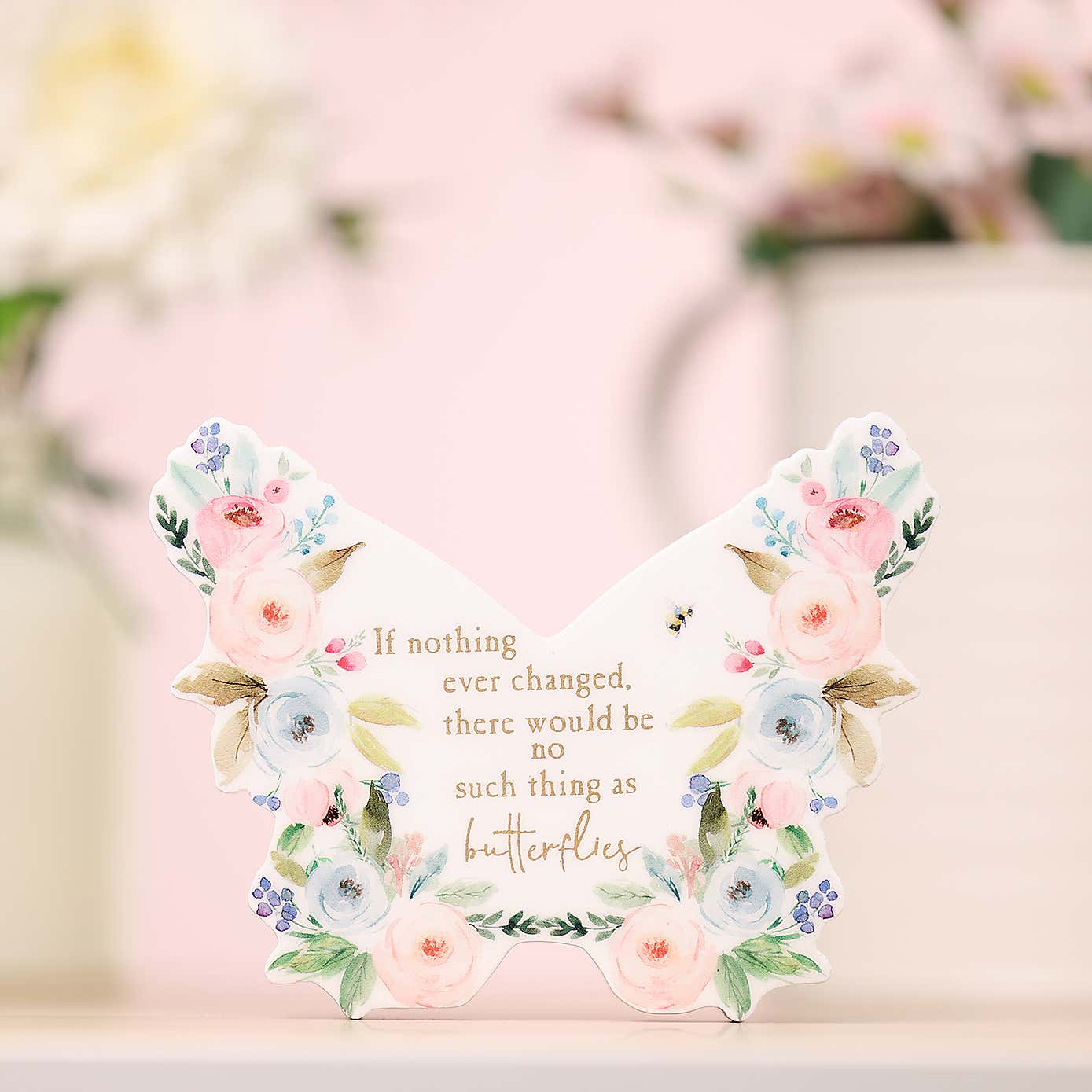 The Cottage Garden Change Butterfly Plaque