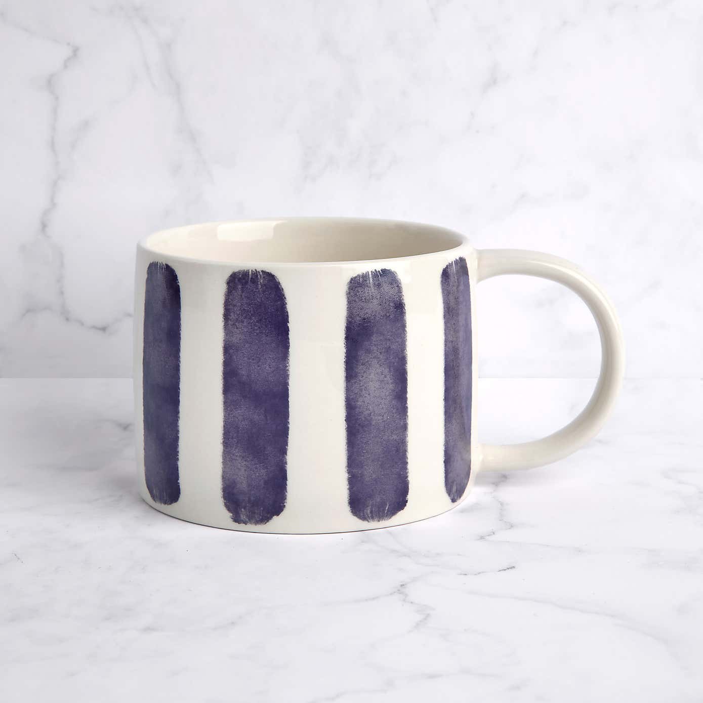 Striped Stoneware Mug