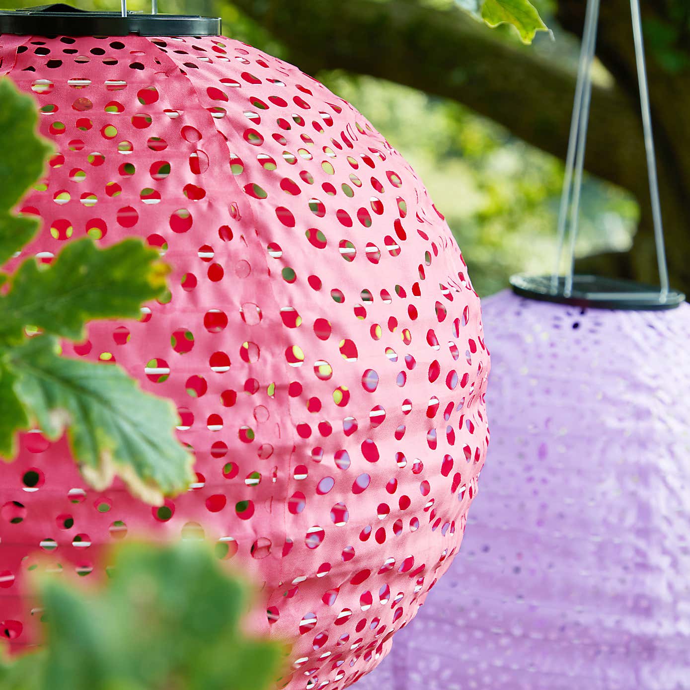 Set of 3 Sophie Robinson LED Solar Hanging Lanterns