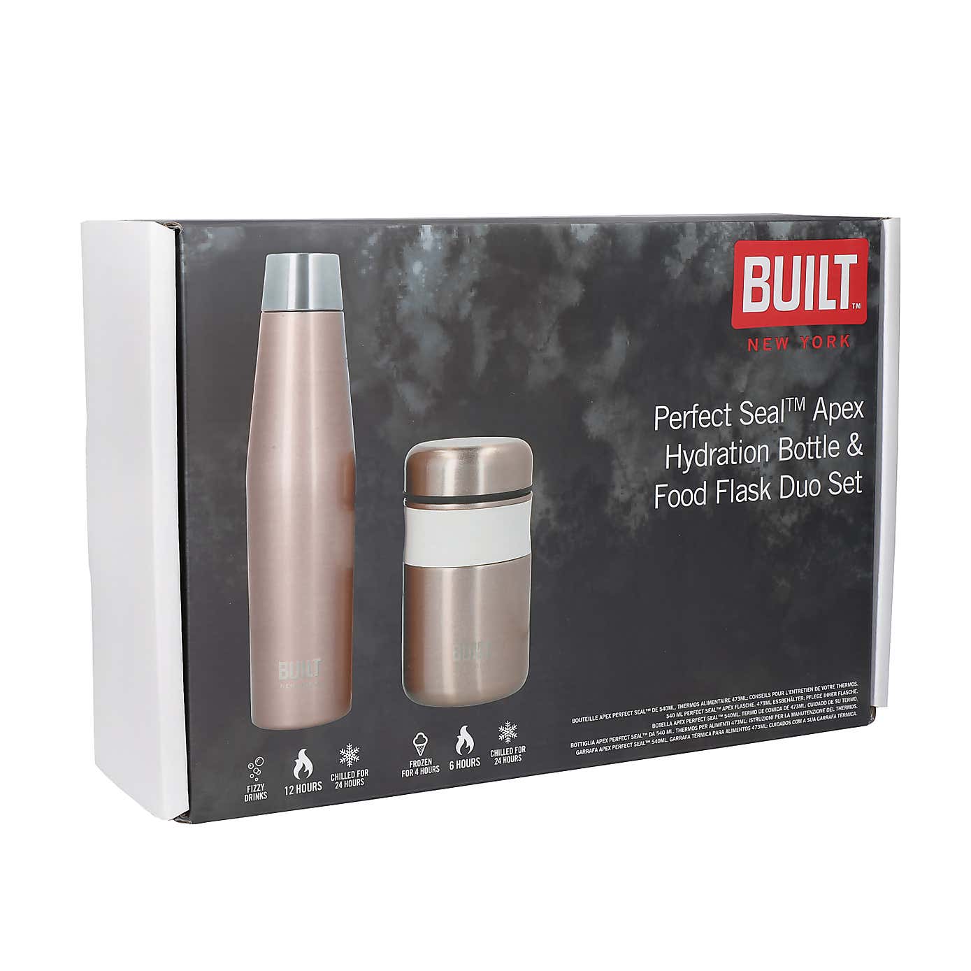 Built Insulated Water Bottle and Food Flask Set