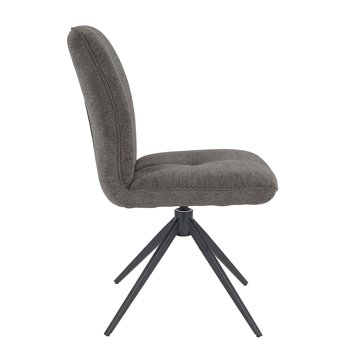 Indus Valley Camden 4-6 Seater Extendable Dining Table With 4 Pebble Grey Chairs