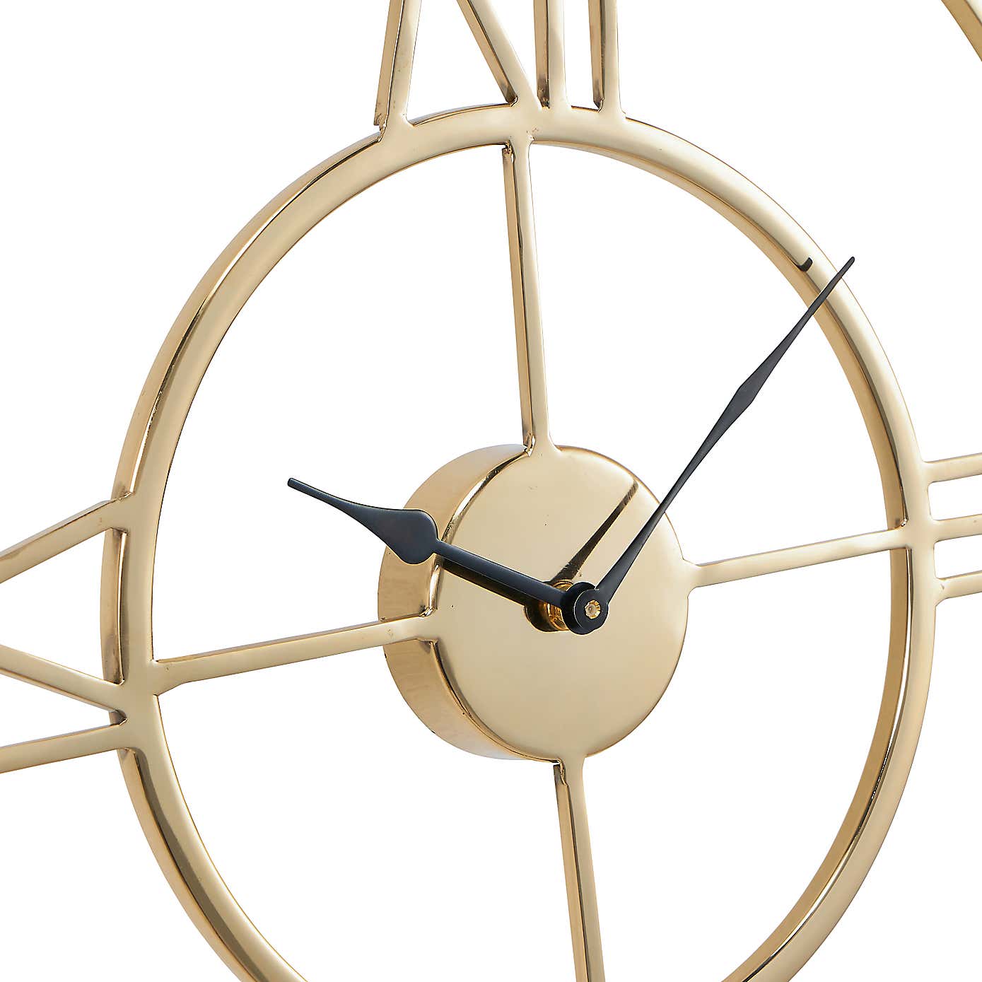 Metal Double Framed Wall Clock 50cm