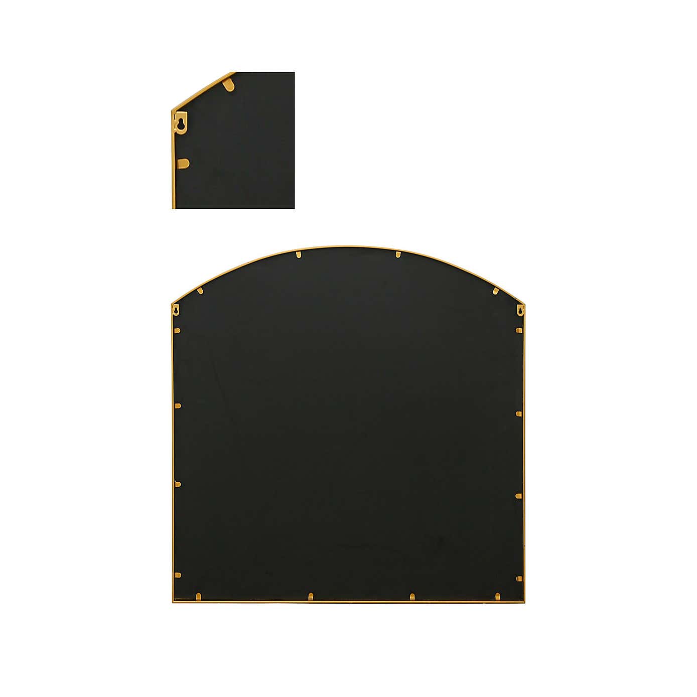 Arcus Arched Window Wide Indoor Outdoor Wall Mirror