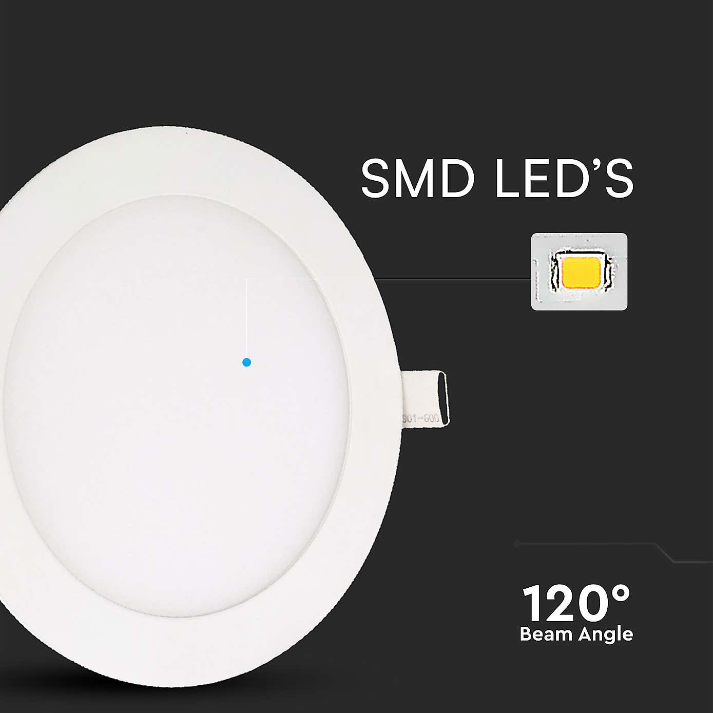 Set of 2 V-TAC 3W LED 3-in-1 Mini Panel Lights