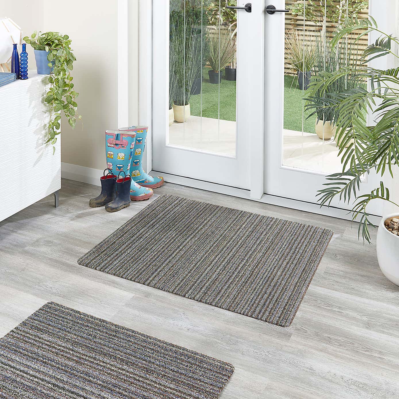 Marvel Striped Washable Cotton Utility Mat