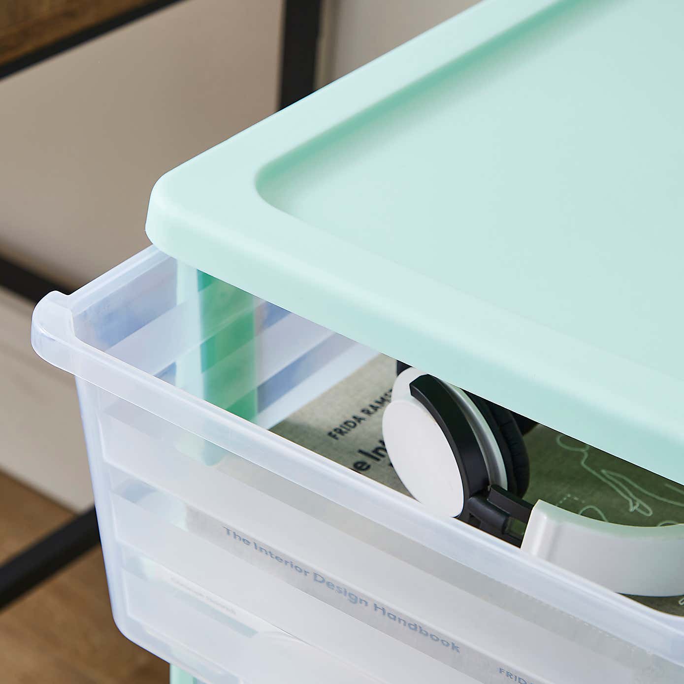 Plastic 4 Drawer Storage Tower Unit