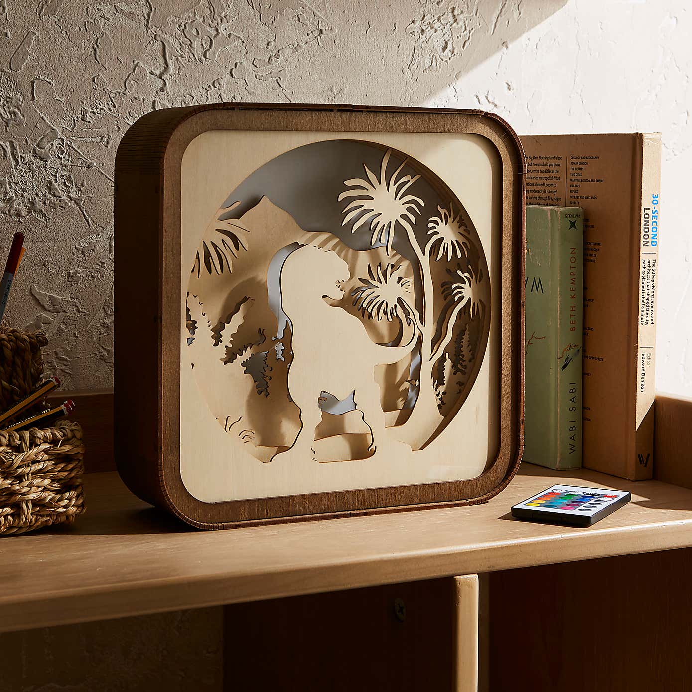 Dinosaur Layered Colour Changing Light Box