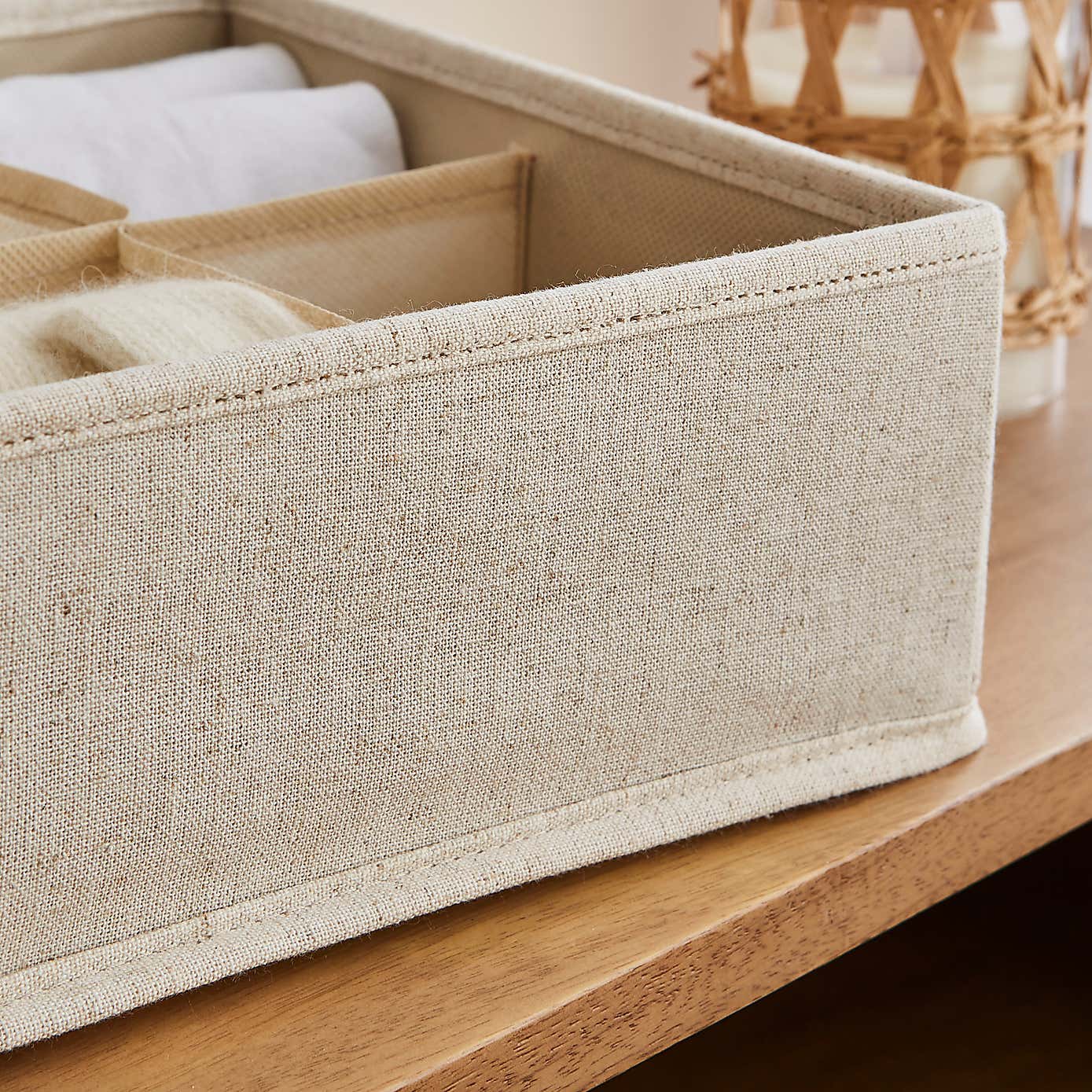 The Edited Life 8 Section Linen Drawer Organiser