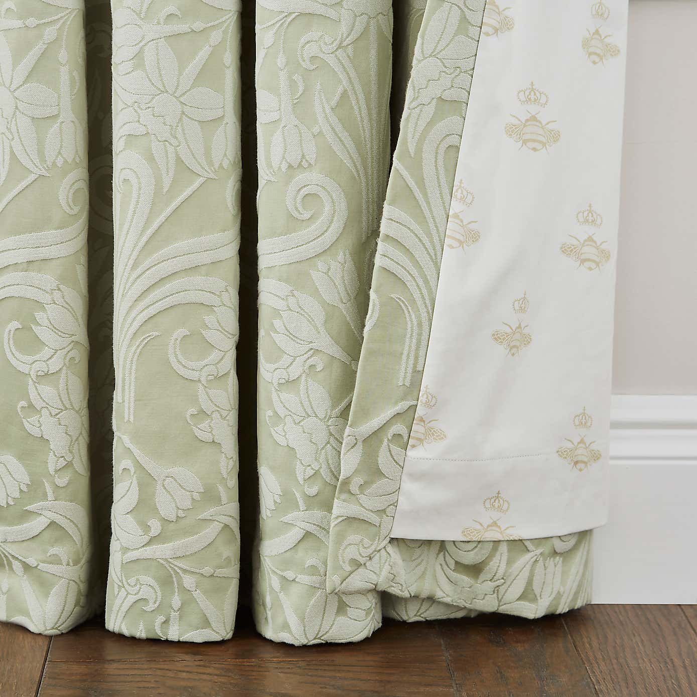 Dorma Fuchsia Bells Pencil Pleat Blackout Curtains