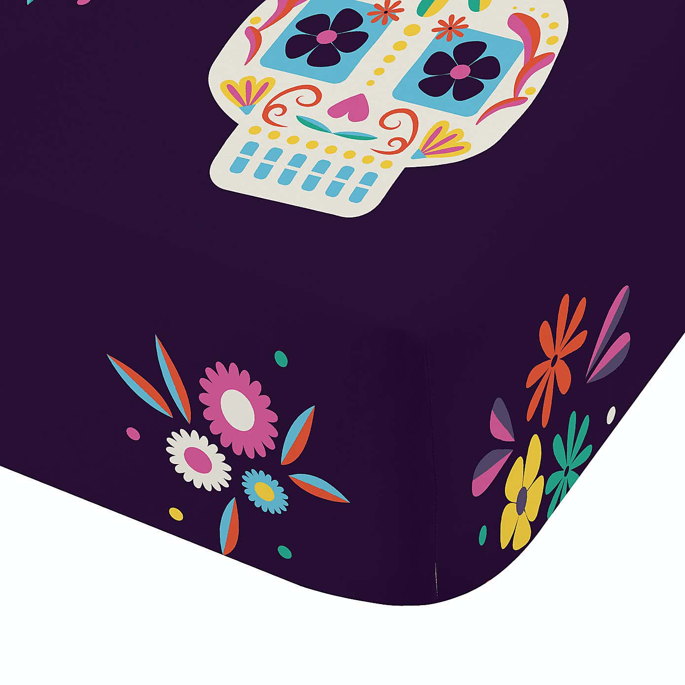 Catherine Lansfield Sugar Skull Fiesta Fitted Sheet