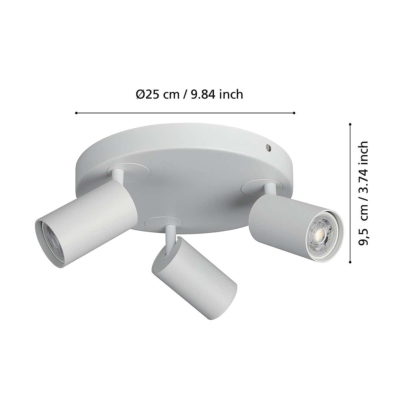 EGLO Telimbela-Z 3 Light Adjustable Spotlight