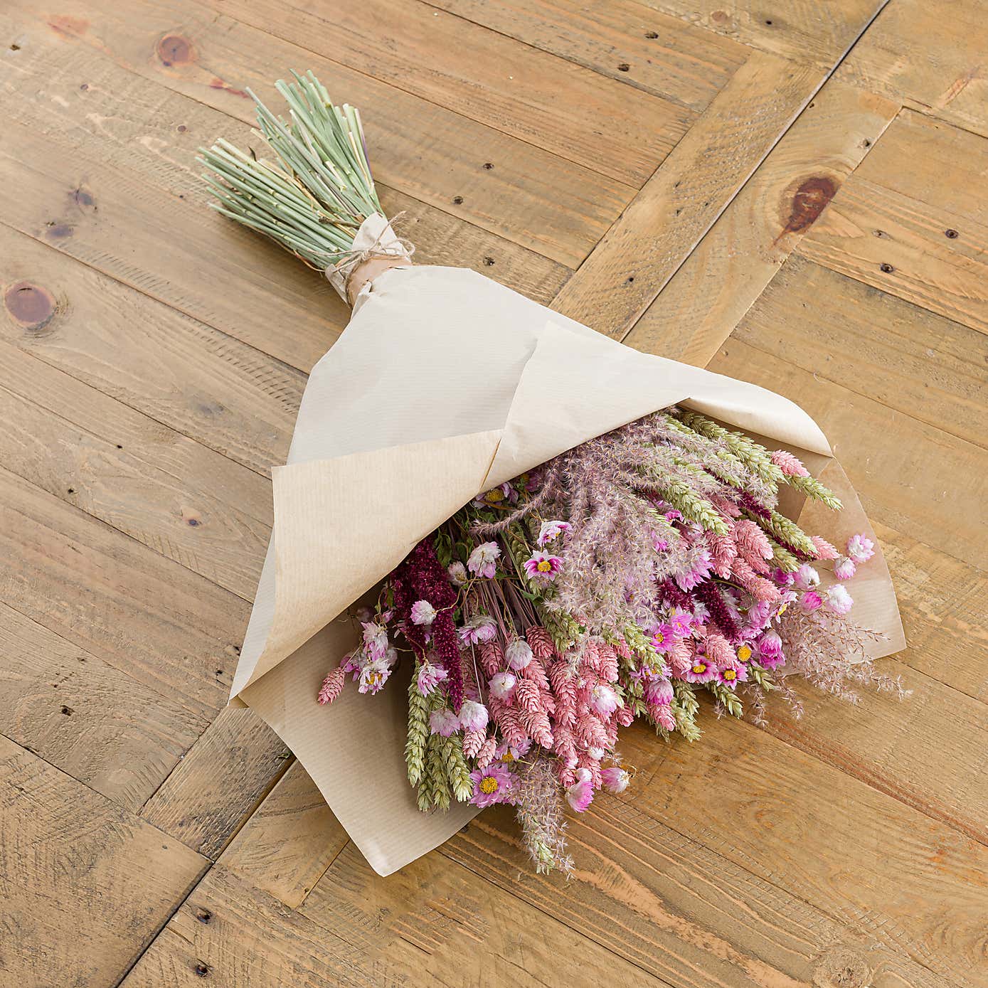 Dried Pink Phalaris Bouquet