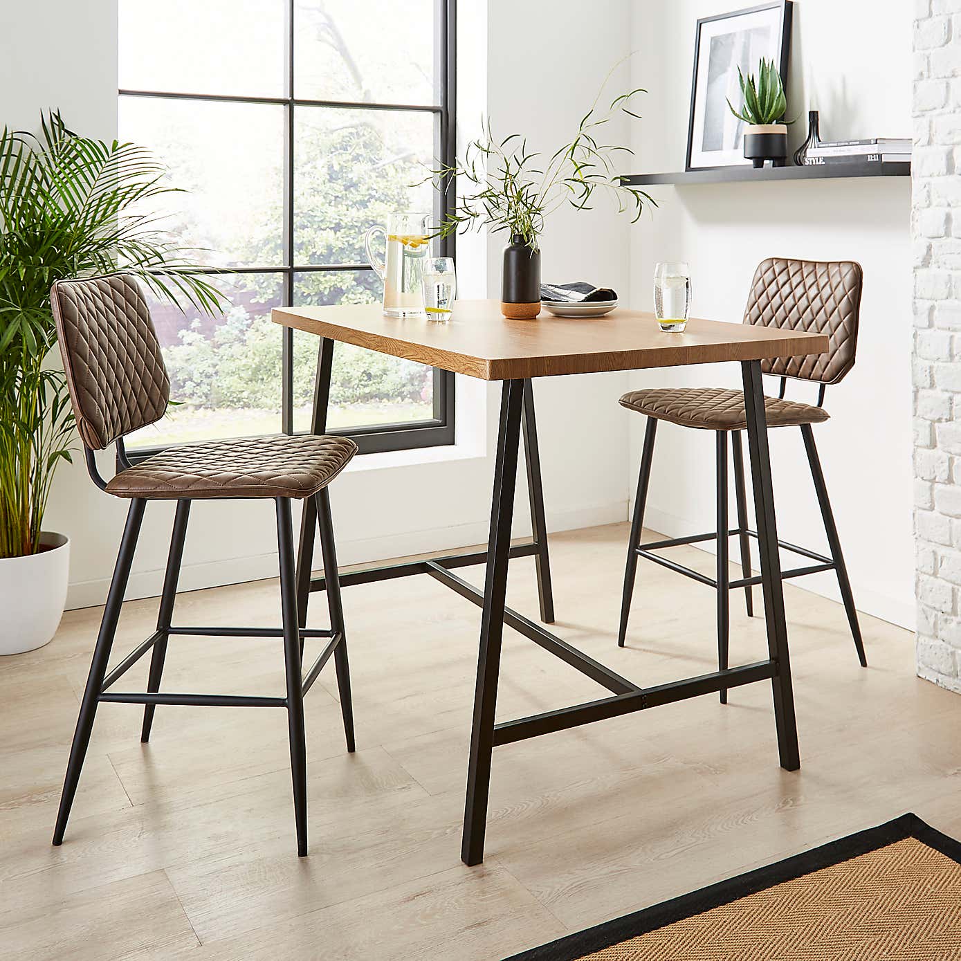 Vixen Large Bar Table Oak Effect