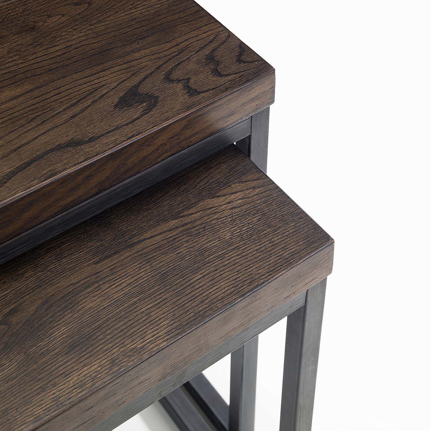 Brooklyn Nesting Lamp Tables Dark Oak