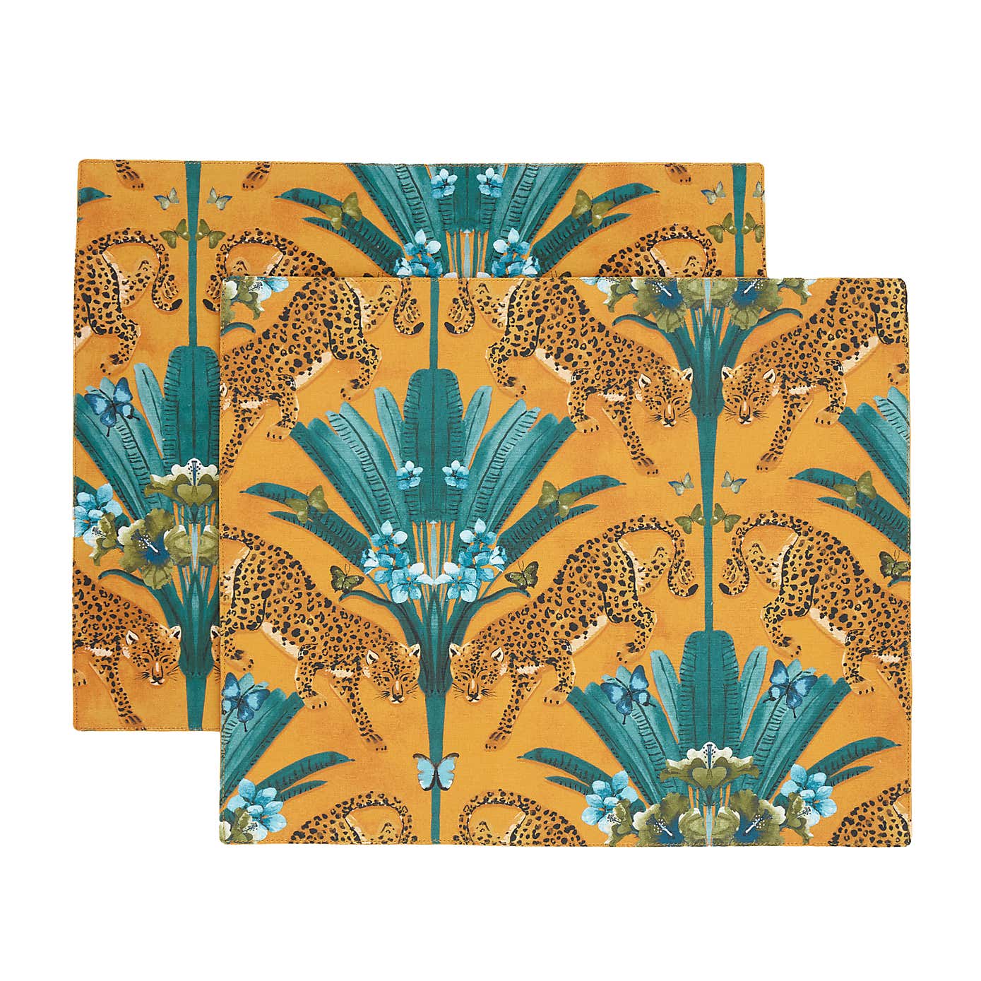 Set of 2 Tropical Leopard Placemat