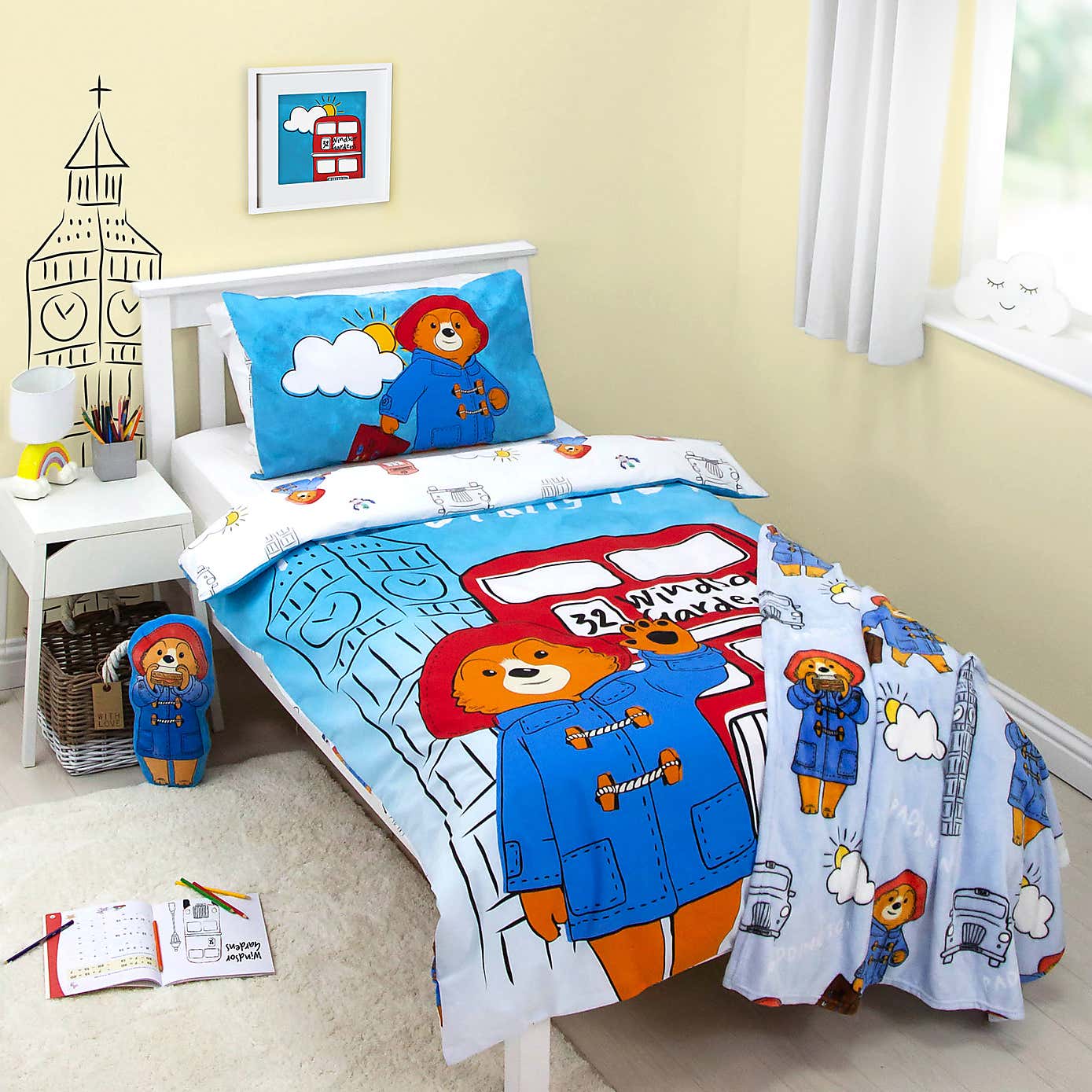 Paddington Station Single Duvet Cover and Pillowcase Set