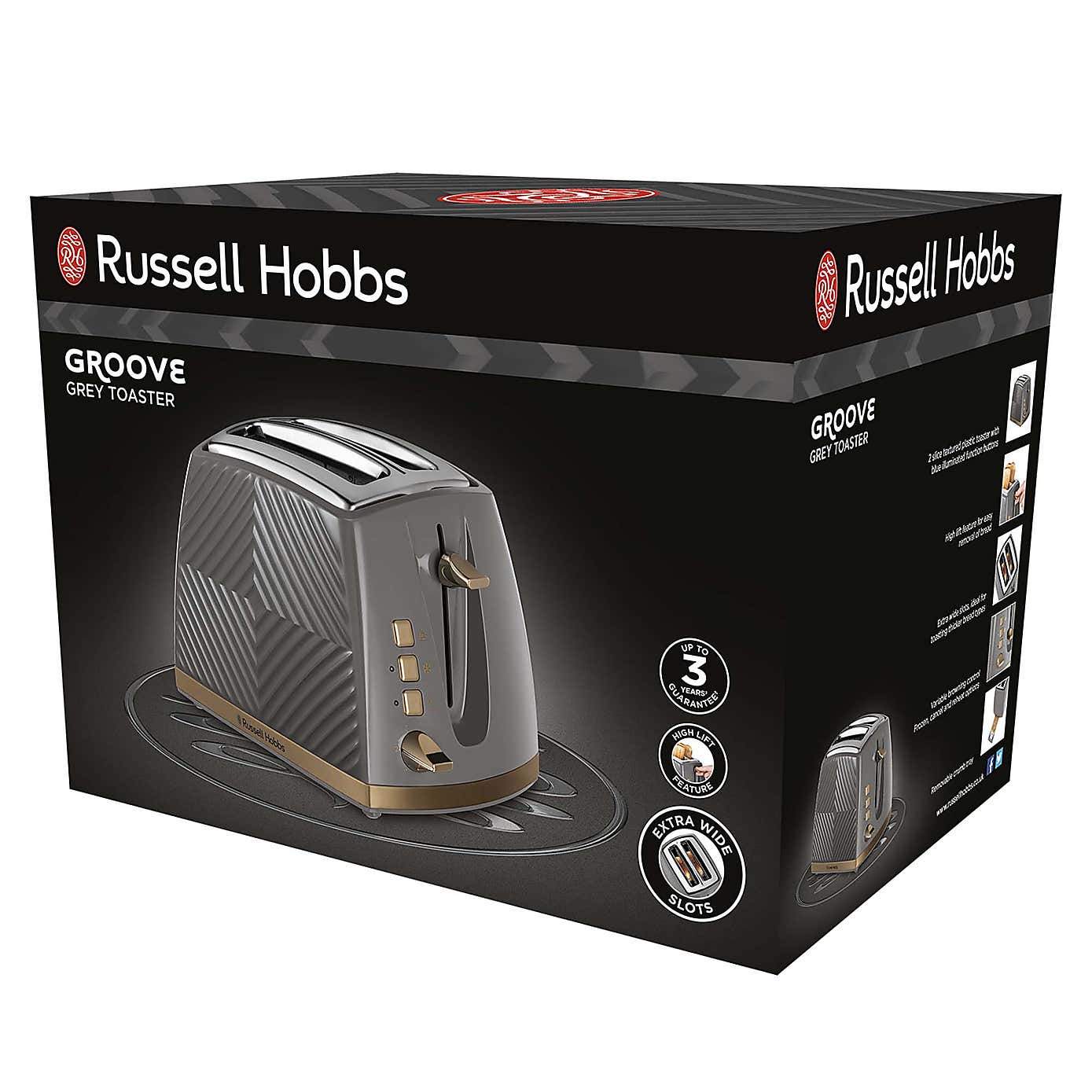 Russell Hobbs Groove 2 Slice Toaster