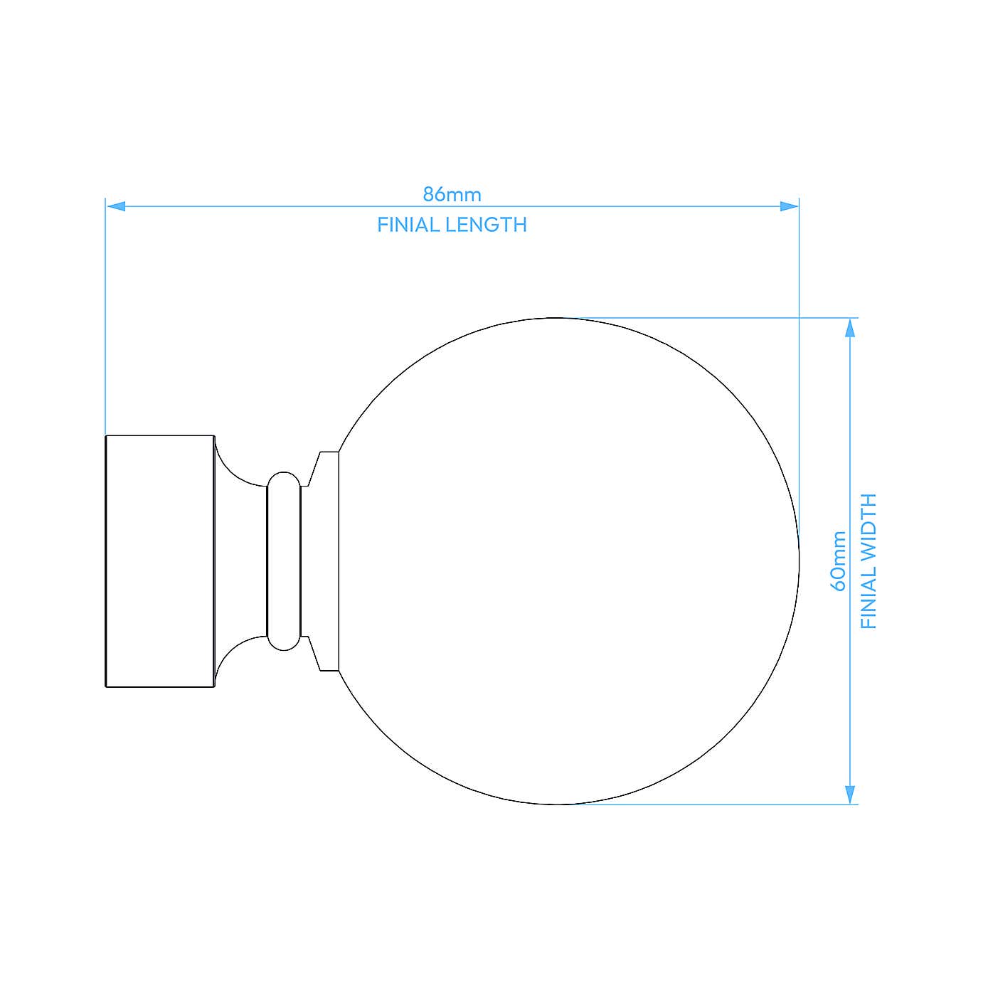 Ashton Metal Extendable Eyelet Curtain Pole