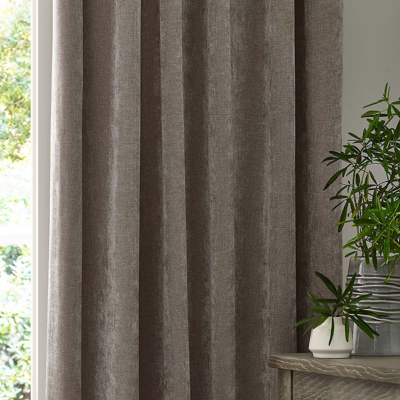 Yard Heavy Chenille Pencil Pleat Curtains