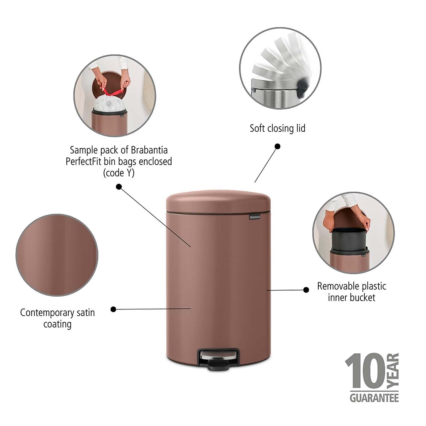 Brabantia NewIcon 20L Pedal Bin
